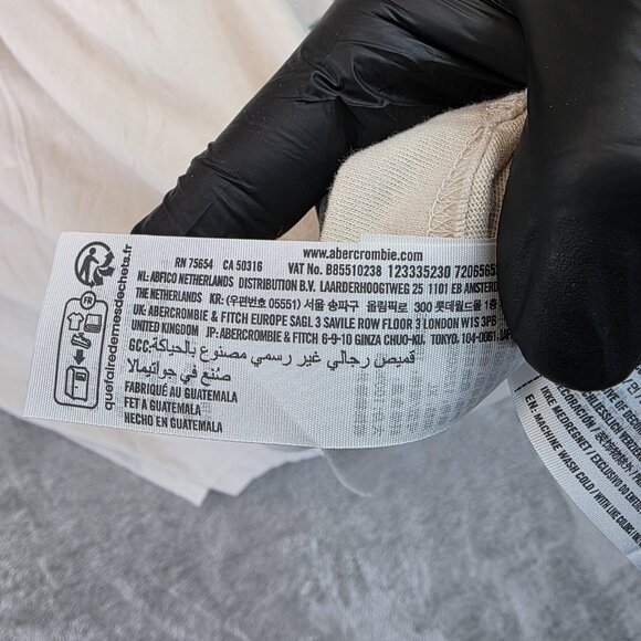 Guinness Abercrombie & Fitch Shirt Mens Size XL Beige My Goodness Graphic Tee - Picture 6 of 12